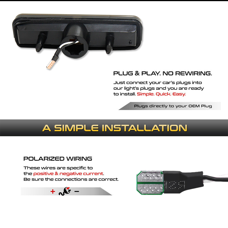 車のフロントとリアのバンパー、サイドマーカー、ウインカーライ - Signal Flare Kit のレビューと価格