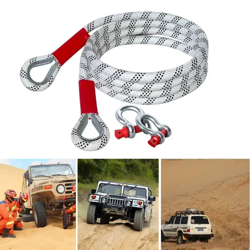 新型車牽引ロープ、オフロード車用、20トン牽引可能、レスキュ - Rescue Rope Throw のレビューと価格